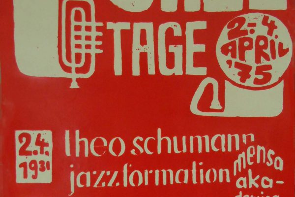 Plakat aus der Gründungszeit mit Jazzgrößen 1975